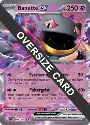 Banette ex - 088/198 — Jumbo Cards Pokémon TCG card by PLANETA Mochizuki