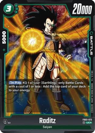 Raditz (Tournament Pack 03) — Tournament and Championship Promos