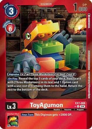 ToyAgumon - EX7-008 (Foil) — Digimon LIBERATOR