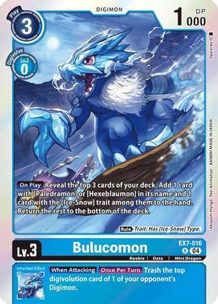Bulucomon — Digimon LIBERATOR Digimon Card Game card by Akiyoshi Honga, Toei Animation