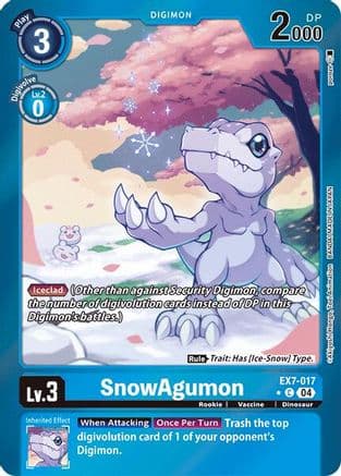 SnowAgumon (Foil) — Digimon LIBERATOR