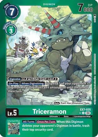 Triceramon (Foil) — Digimon LIBERATOR
