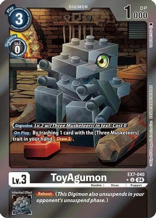 ToyAgumon - EX7-040 (Foil) — Digimon LIBERATOR