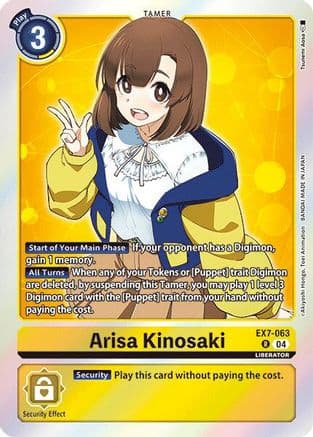 Arisa Kinosaki — Digimon LIBERATOR Digimon Card Game card by Tsunemi Arisa