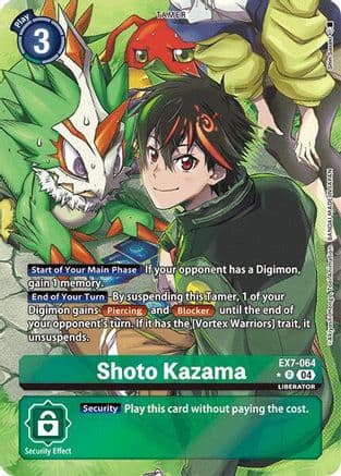 Shoto Kazama (Alternate Art) — Digimon LIBERATOR