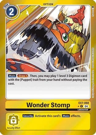 Wonder Stomp (Foil) — Digimon LIBERATOR