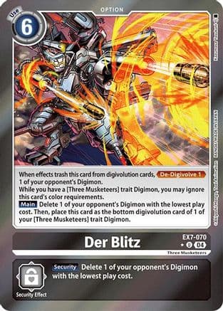 Der Blitz (Foil) — Digimon LIBERATOR Digimon Card Game card by Akiyoshi Hongō, Toei Animation