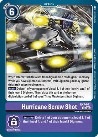 Hurricane Screw Shot — Digimon LIBERATOR