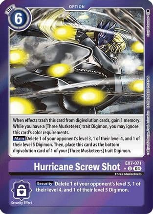 Hurricane Screw Shot (Foil) — Digimon LIBERATOR