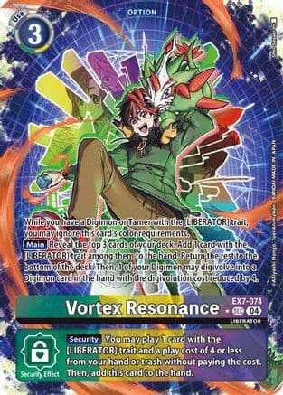 Vortex Resonance (Alternate Art) — Digimon LIBERATOR