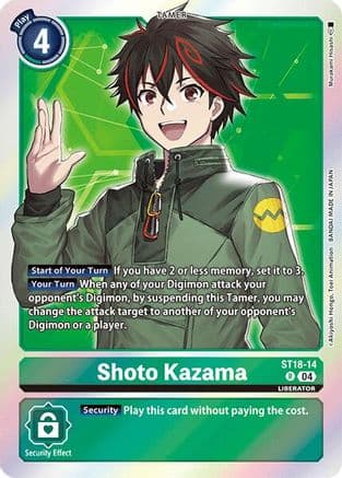 Shoto Kazama — Digimon Card Game card