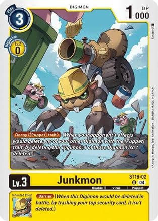 Junkmon — Starter Deck 19: Fable Waltz Digimon Card Game card by Takase