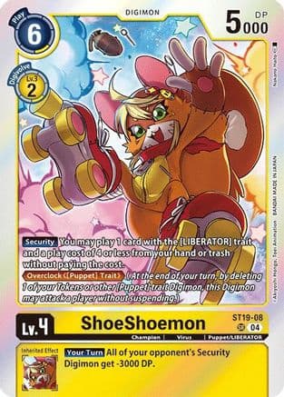 ShoeShoemon — Digimon Card Game card