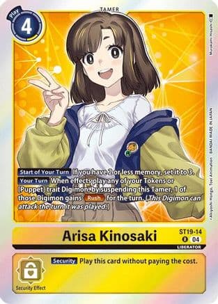 Arisa Kinosaki — Digimon Card Game card