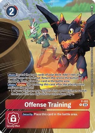 Offense Training (Starter Deck 18 Exclusive) — Digimon Promotion Cards