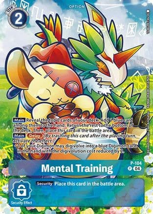 Mental Training (Starter Deck 18 Exclusive) — Digimon Promotion Cards