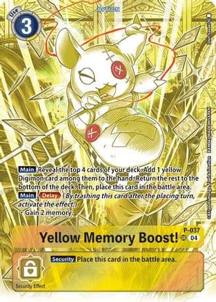 Yellow Memory Boost! (Starter Deck 19 Exclusive) — Digimon Promotion Cards