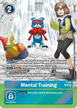 Mental Training (Starter Deck 19 Exclusive) — Digimon Promotion Cards