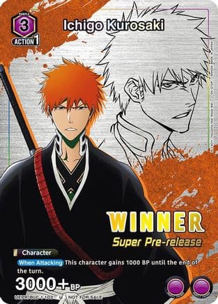 Ichigo Kurosaki (Super Pre-Release Winner) — UE01ST: BLEACH: Thousand-Year Blood War Super Pre-Release Starter Deck