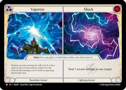 Vaporize // Shock — Rosetta Flesh and Blood card by Faizal Fikri / Olga Tereshenko