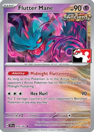 Flutter Mane - 078/162 — Prize Pack Series Cards Pokémon TCG card by kodama