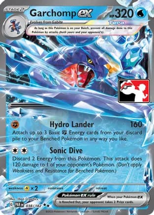 Garchomp ex - 038/182 — Prize Pack Series Cards Pokémon TCG card by 5ban Graphics