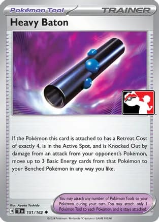 Heavy Baton - 151/162 — Prize Pack Series Cards Pokémon TCG card by Ayaka Yoshida