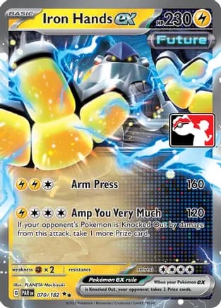 Iron Hands ex - 070/182 — Prize Pack Series Cards Pokémon TCG card by PLANETA Mochizuki