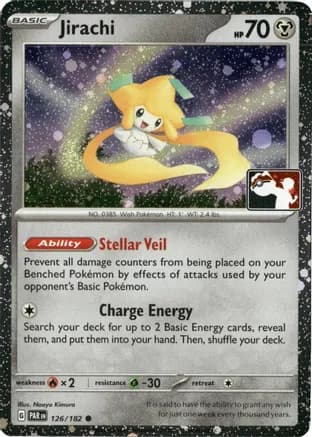 Jirachi - 126/182 (Cosmos Holo) — Prize Pack Series Cards Pokémon TCG card by Naoyo Kimura