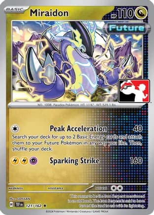Miraidon - 121/162 — Prize Pack Series Cards Pokémon TCG card by GOSSAN