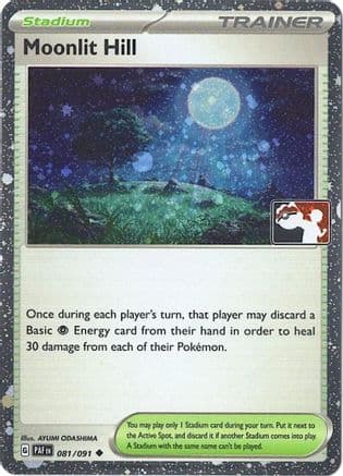 Moonlit Hill - 081/091 (Cosmos Holo) — Prize Pack Series Cards Pokémon TCG card by AYUMI ODASHIMA