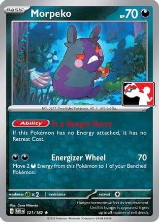 Morpeko - 121/182 — Prize Pack Series Cards Pokémon TCG card by Cona Nitanda