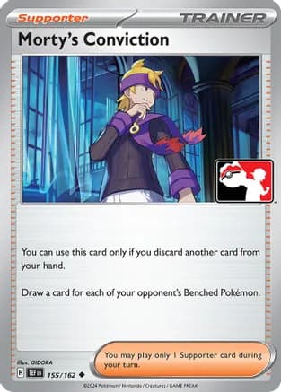 Morty's Conviction - 155/162 — Prize Pack Series Cards Pokémon TCG card by GIDORA
