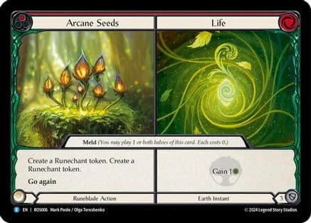 Arcane Seeds // Life — Rosetta Flesh and Blood card by Mark Poole / Olga Tereshenko