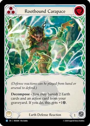 Rootbound Carapace (Blue) — Rosetta Flesh and Blood card by MB Widdis