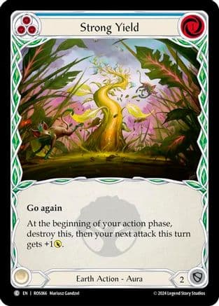 Strong Yield (Blue) — Rosetta Flesh and Blood card by Manabu Gamden