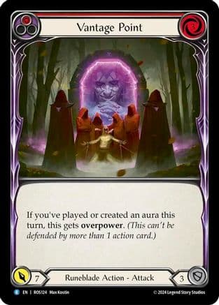 Vantage Point (Red) — Rosetta Flesh and Blood card by Max Kostin