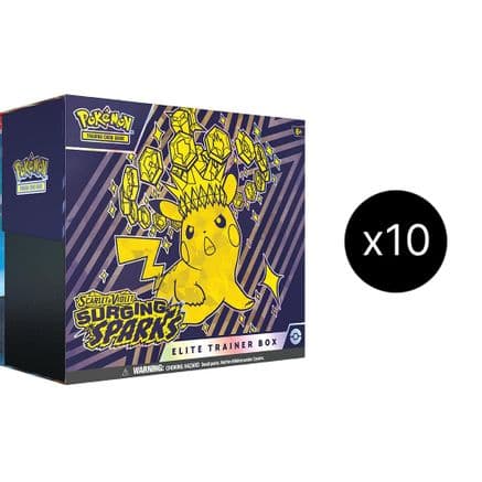 Surging Sparks Elite Trainer Box Case — SV08: Surging Sparks