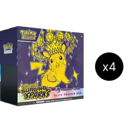 Surging Sparks Pokemon Center Elite Trainer Box (Exclusive) Case — SV08: Surging Sparks
