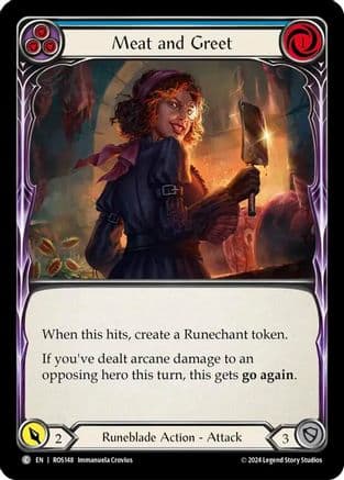 Meat and Greet (Blue) — Rosetta Flesh and Blood card by Immorpher Studios