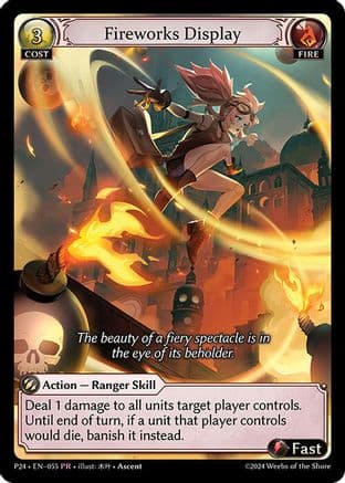 Fireworks Display — Promotional Cards