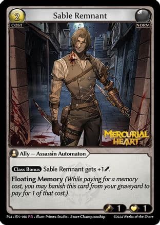 Sable Remnant — Promotional Cards
