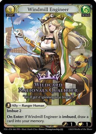 Windmill Engineer — Promotional Cards