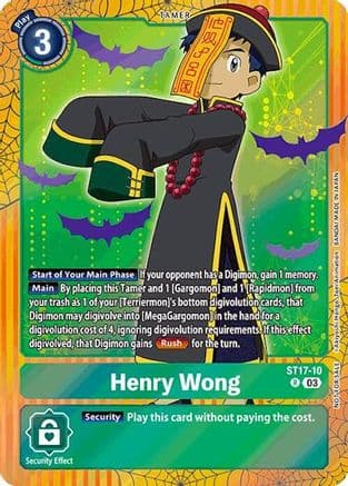 Henry Wong (Halloween Event 2024) — Starter Deck 17: Double Typhoon Advanced Deck Set