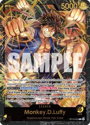 Monkey.D.Luffy (Premium Card Collection -Leader Collection-) — One Piece Promotion Cards