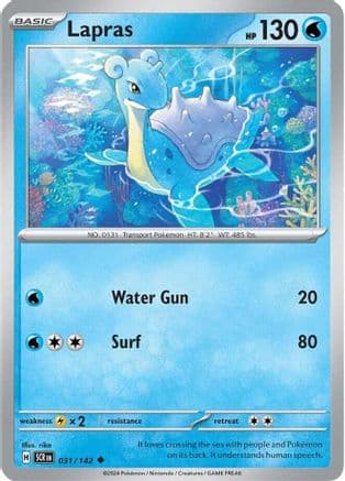 Lapras — SV07: Stellar Crown Pokémon TCG card by Teeziro