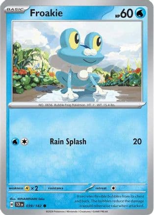 Froakie — SV07: Stellar Crown Pokémon TCG card by 5ban Graphics