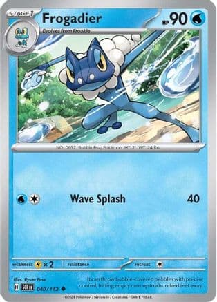Frogadier — SV07: Stellar Crown Pokémon TCG card by 5ban Graphics
