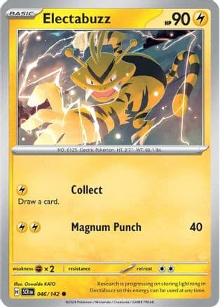 Electabuzz — SV07: Stellar Crown Pokémon TCG card by OKACHEKE