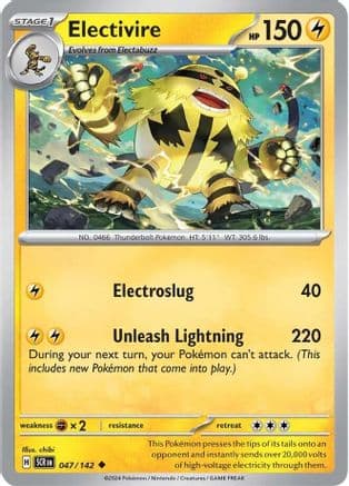 Electivire — SV07: Stellar Crown Pokémon TCG card by AKIRA EGAWA